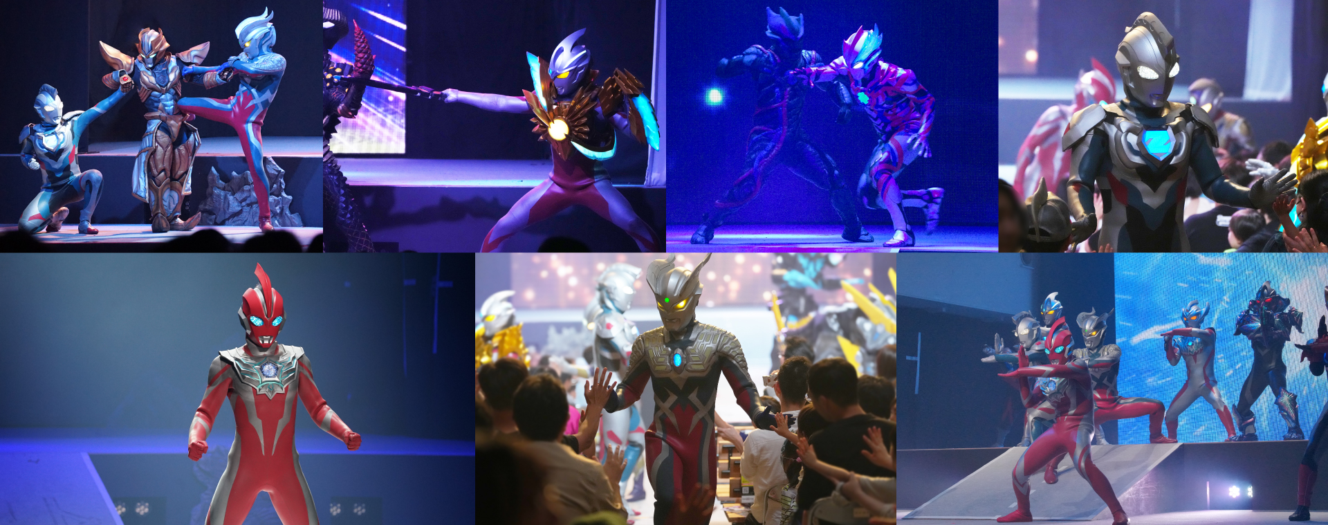 Live Ultra stage show with suit-actors